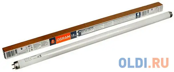 Лампа люминисцентная цилиндрическая osram l18w/640 g13 18w 4000k, фотография 1