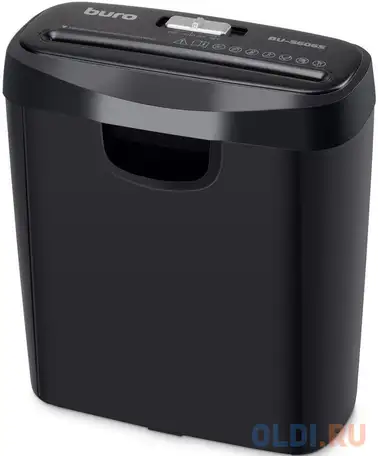 Шредер buro home bu-s606s черный (секр.р-2) ленты 6лист. 11лтр. пл.карты, фотография 1