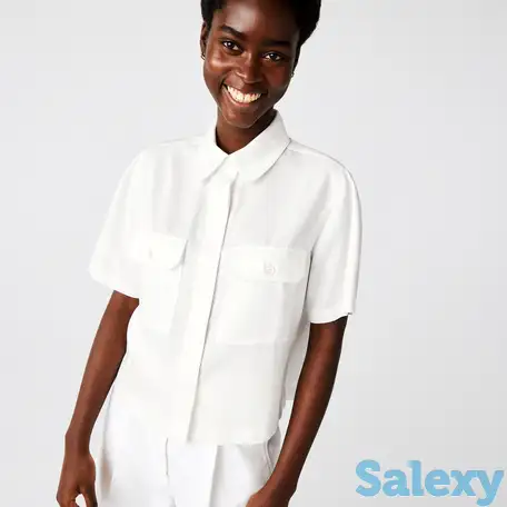 Лёгкая женская блузка lacoste свободной посадки, фотография 1