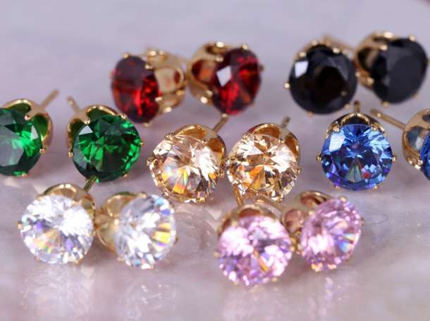 Продам серьги-гвоздики, фотография 3