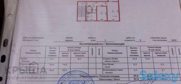 3х комнатная квартира напротив мунайшы, ауэзова, 29, фотография 1