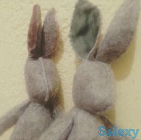 зайцы из фетра ручной работы . игрушка ручной работы ., фотография 1