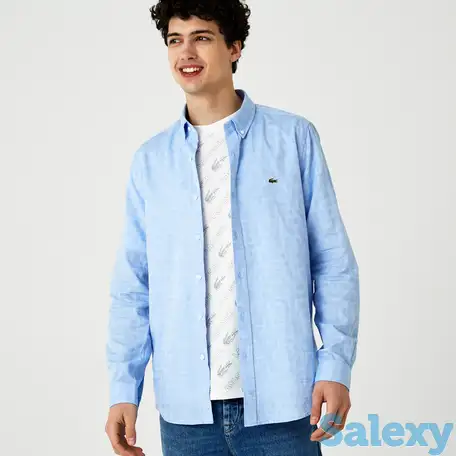 Мужская рубашка lacoste slim fit, фотография 1