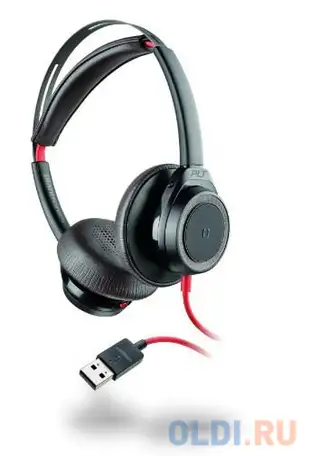 Гарнитура plantronics blackwire 7225 черный, фотография 1