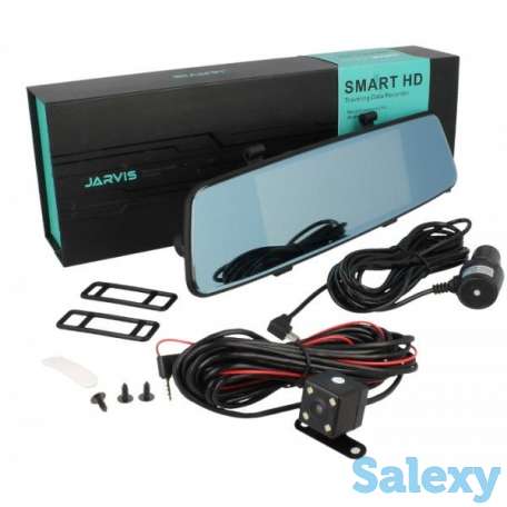 Продам автомобильный видеорегистратор зеркало заднего вида с двумя камерами, Jarvis JS-16, фотография 1