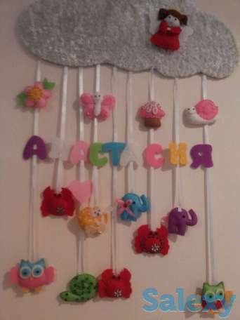 Именной круг (медальон) для детской комнаты, фотография 11