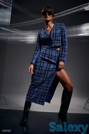 Твидовый комплект с пиджаком и юбкой, фотография 1