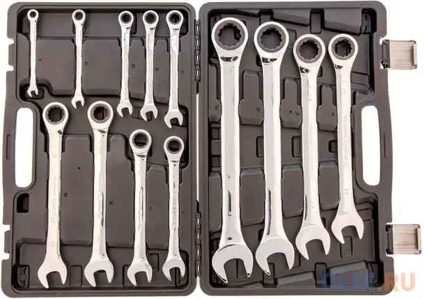 Набор ключей комбинированных, трещоточных 13 шт.// matrix, фотография 1