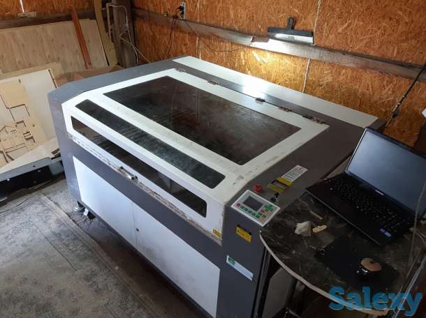 Лазерный станок 1390 RECI 80W, подъемный стол 1300мм×900мм. Ruida, фотография 1