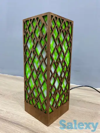 Зелёный Интерьерный светильник - ночник, фотография 8