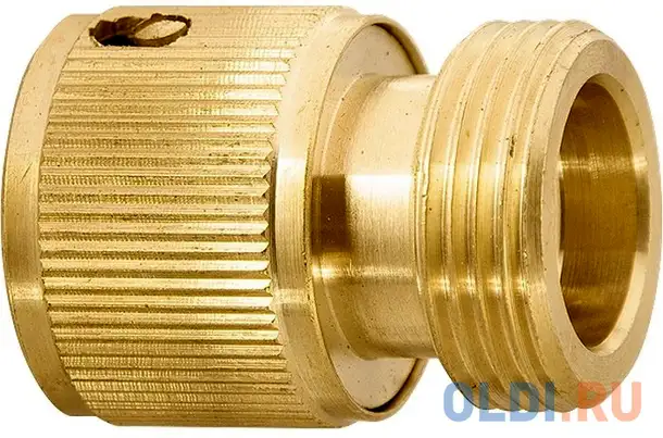 Соединитель латунный быстросъемный, внешняя резьба 3/4