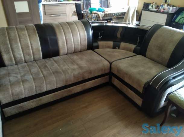 Продам хороший кожаный диван, фотография 1