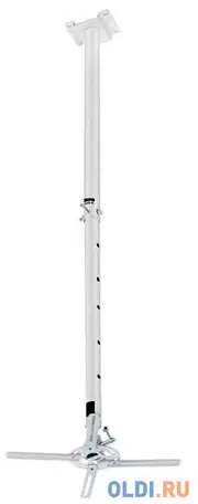 Кронштейн для проектора buro pr06-w белый макс.20кг потолочный поворот и наклон, фотография 1