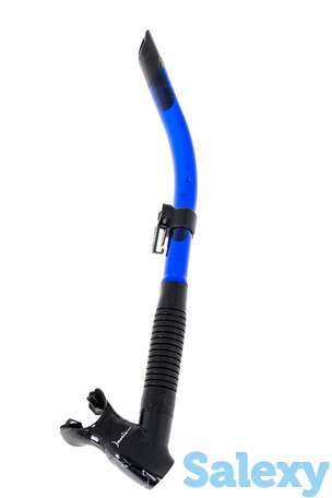 Трубка marlin flash (прямая гофра) black/blue, фотография 1