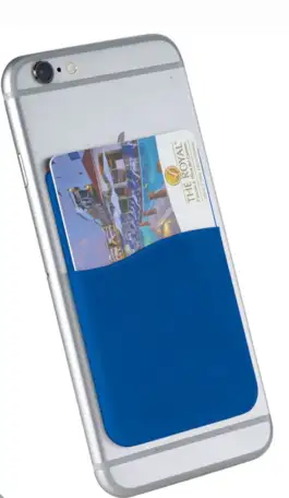Визитница для смартфона синего цвета, фотография 2