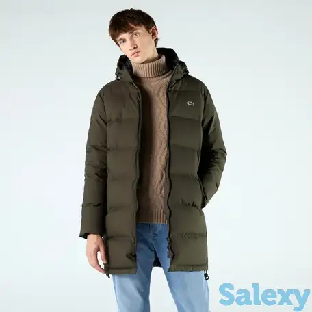 Мужская утеплённая куртка lacoste с регулировкой пояса, фотография 1