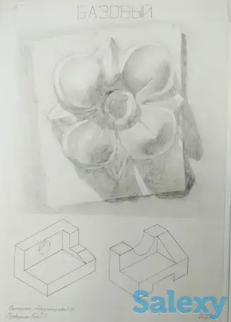 Подготовка к творческим экзаменам, академический рисунок, черчение, фотография 6