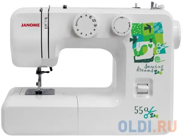 Швейная машина janome 550 белый, фотография 1