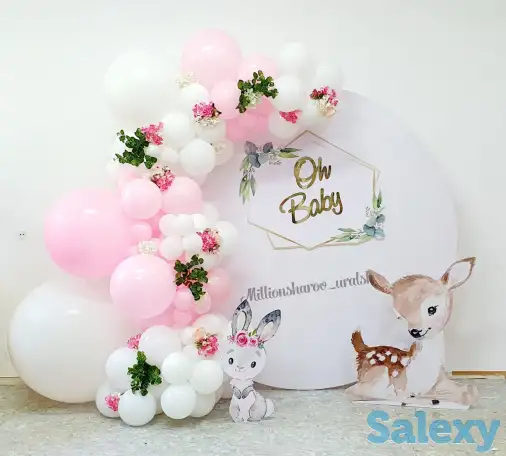 Гелиевые шары, фотозоны, оформление праздников, фотография 8