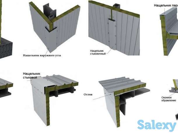 Продам сэндвич панели кровельные стеновые межкомнатные от 9800, фотография 6