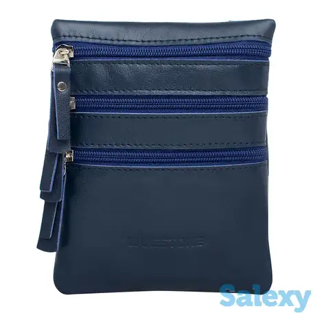 Небольшая мужская сумка через плечо wesley dark blue, фотография 1