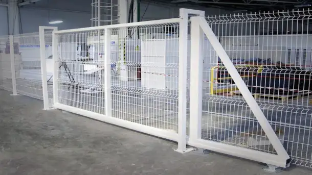 Ворота для панельных ограждений 3D, фотография 2