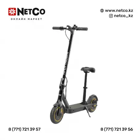 Электросамокат HIPER Triumph M88s Black колеса 8.5 шины надувные шины 400 Вт мотор батарея 75Ач, фотография 1