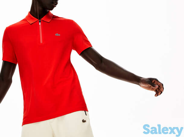 Мужское поло lacoste motion на молнии, фотография 1