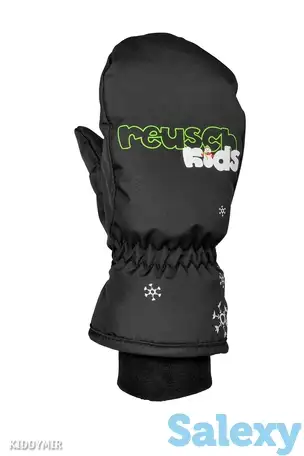 Варежки reusch 17-18 kids mitten black, фотография 10