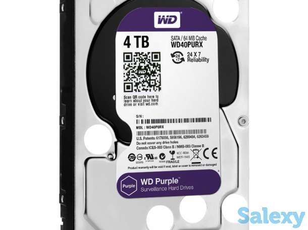 Продам жесткий диск Western Digital 4TB, Модель WD40PURZ, фотография 1