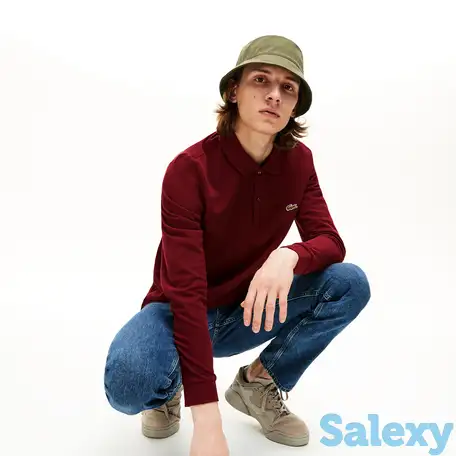 Мужское поло lacoste l.12.21 classic fit с длинным рукавом, фотография 1