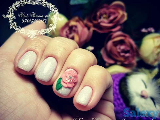 Комбиманикюр с покрытием гель лаком, фотография 2