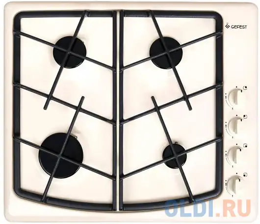 Варочная панель газовая gefest сн 1211 к81 кремовый, фотография 1