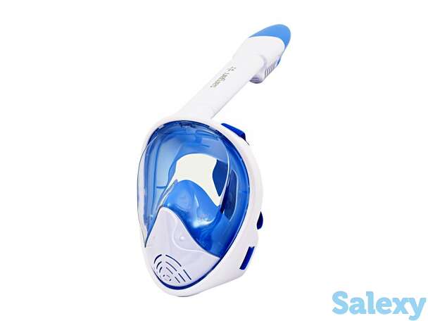 Маска подводная полнолицевая sargan планета белая/голубая, фотография 1
