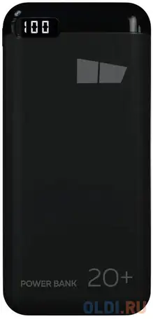 Внешний аккумулятор power bank 20000 мач more choice pb32s-20b черный, фотография 1