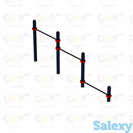 Воркаут  07 (89)  | перекладины для отжимания тройные, фотография 1