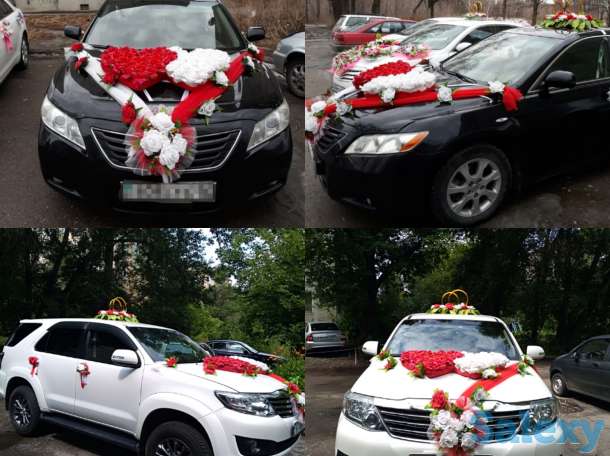 Оформление машин на свадьбу, фотография 5