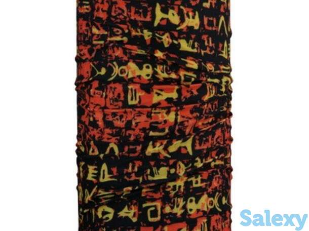 Бандана 4fun standard  7 continents aborygen words red, фотография 1