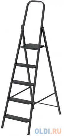 Стремянка 5, ступеней, компактная, стальная россия// сибртех, фотография 1
