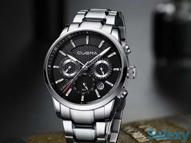 Кварцевые наручные часы Cuena, новые, в подарочной упаковке, фотография 4