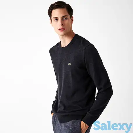 Мужской свитер lacoste с круглым вырезом из органического хлопка, фотография 1