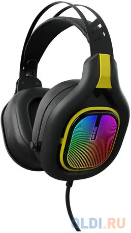 Наушники oklick gmng hs-l630g черный желтый, фотография 1