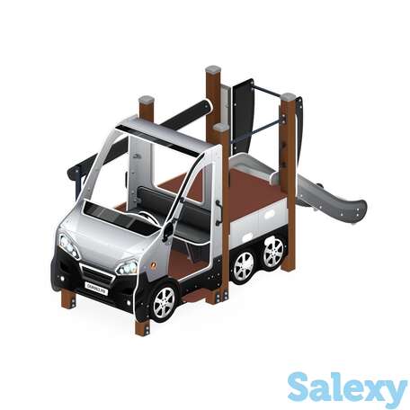 Детский игровой комплекс «машинка с горкой 2» дик 1.03.1.04-02 н 750, фотография 1