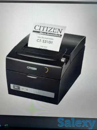CTS310IIEBK  POS принтер Citizen  CT-S310II DT Black USB$ RS232 - стоимость 100 000 тенге., фотография 1