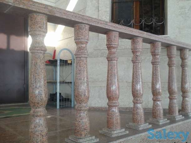 Балясины из гранита, мрамора и травертина в Алматы, фотография 1