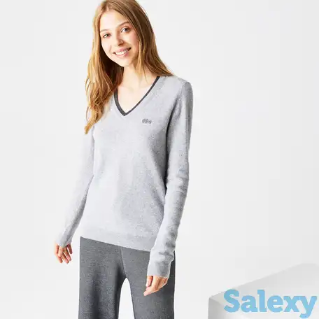 Женский свитер lacoste из шерсти и кашемира, фотография 1