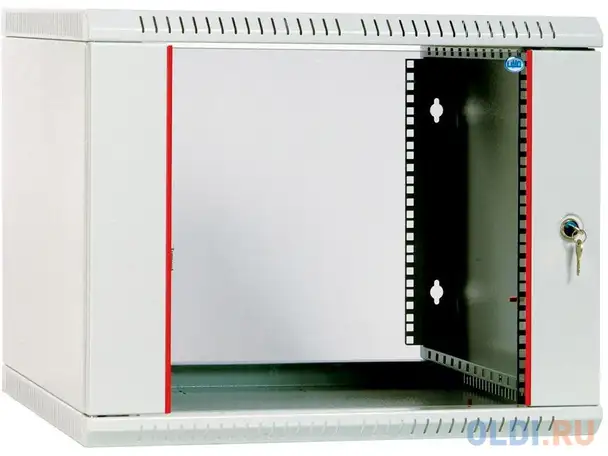 Шкаф настенный разборный 9u цмо шрн-э-9.650 600x650mm дверь стекло, фотография 1
