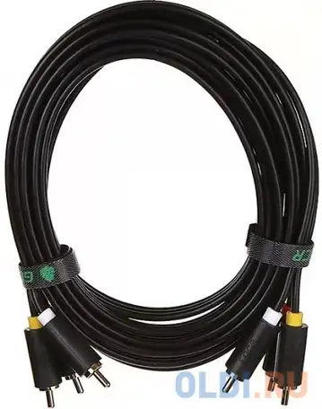Gcr кабель 3.0m аудио 3 х rca / 3 х rca, фотография 1