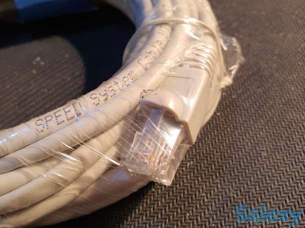 LAN Кабель UTP, CAT 5e 4Pairs 24 AWG шнур, провод усиленный 5 метров, фотография 3