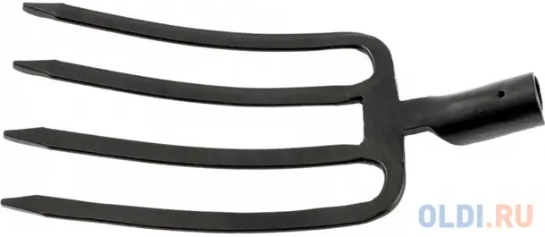 Вилы 4-х рогие, огородные, 180х280 мм, кованые, без черенка// сибртех, фотография 1